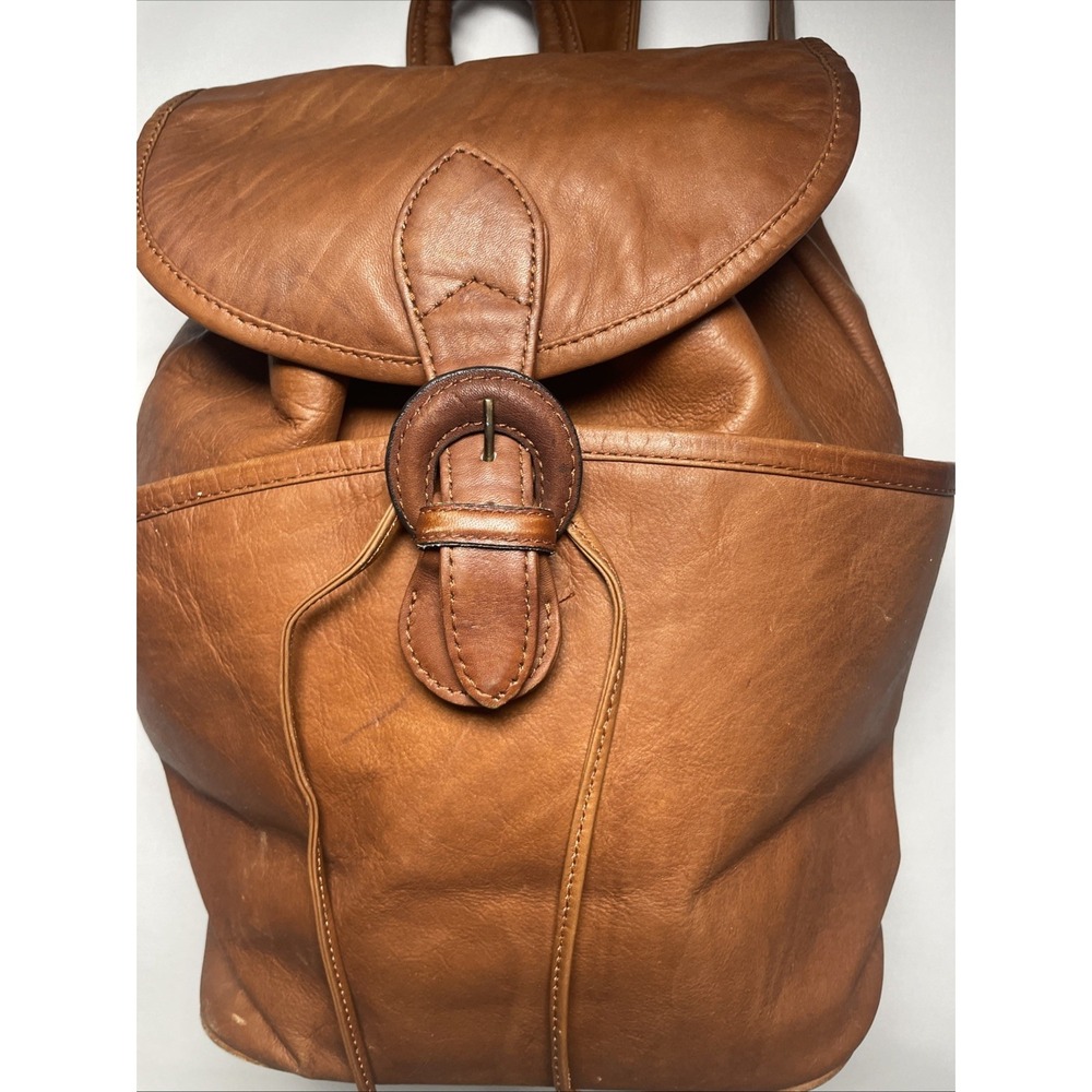 Boulder Ridge Backpack Cowhide Leather Rucksack Bag - Picture 7 of 14
